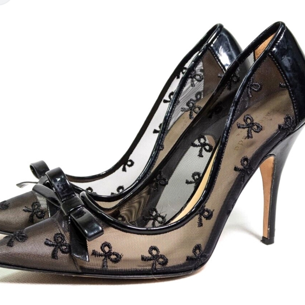 Kate Spade ‘Lisa’ mesh bow heels
